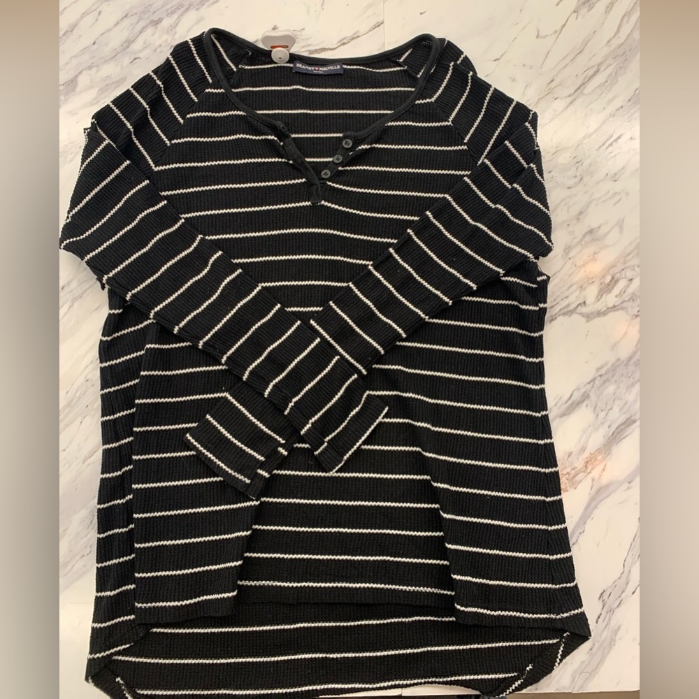 brandy melville stripe long sleeve🤍